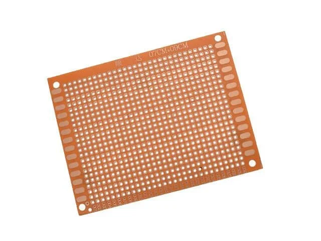 FR2 Phenolic Prototype PCB Board 7×9 cm, Dotted Single-Sided