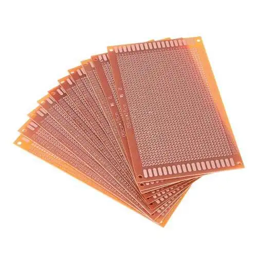 FR2 Phenolic Prototype PCB Board 9×15 cm, Dots Single-Sided